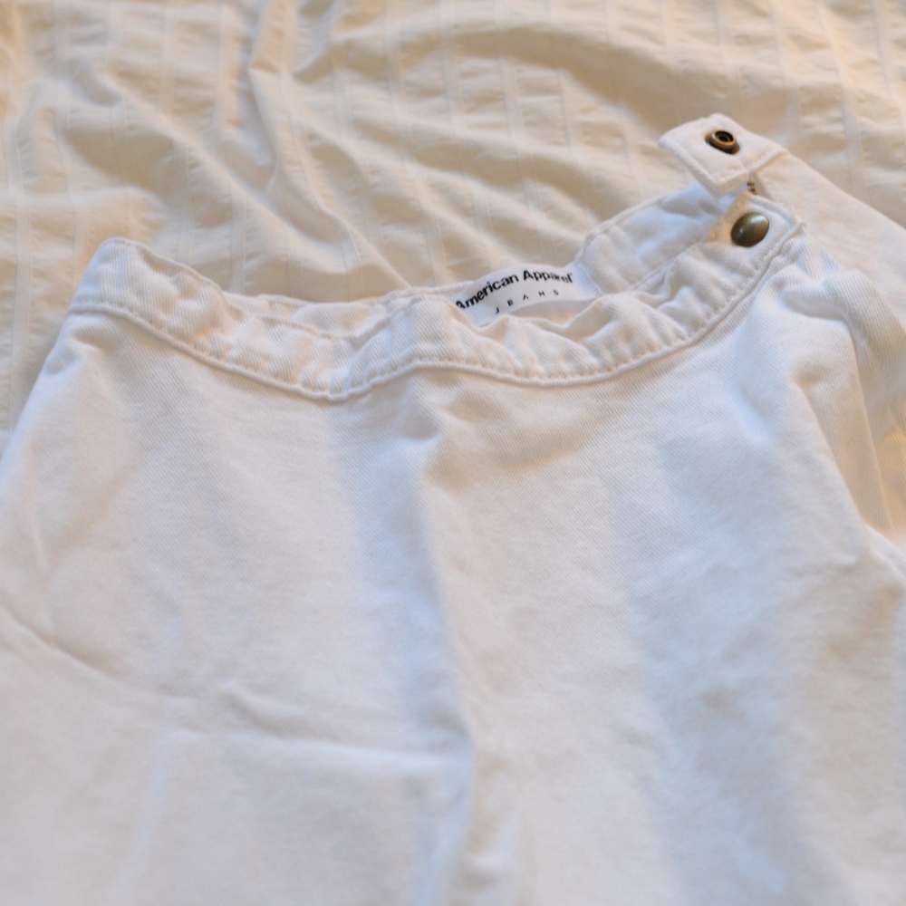 White American Apparel Circle Skirt